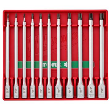 美沃奇11件套1/4”,3/8"加长花型旋具套筒套装