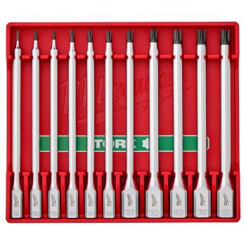 美沃奇11件套1/4”,3/8"加长花型旋具套筒套装